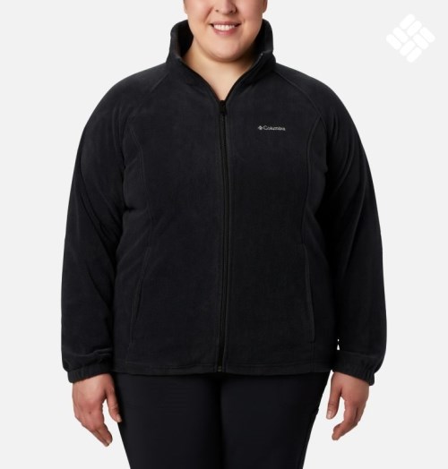 Columbia Benton Springs Full Zip Jakke Dame Svarte | Plus Size 38251Q